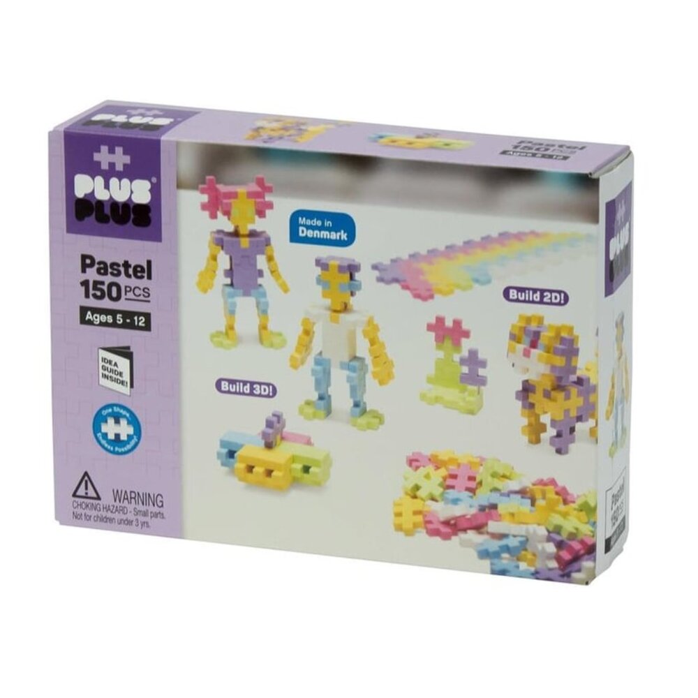 Plus-Plus 150 pc Pastel Building Set Made in Denmark New Sealed For Age 5+